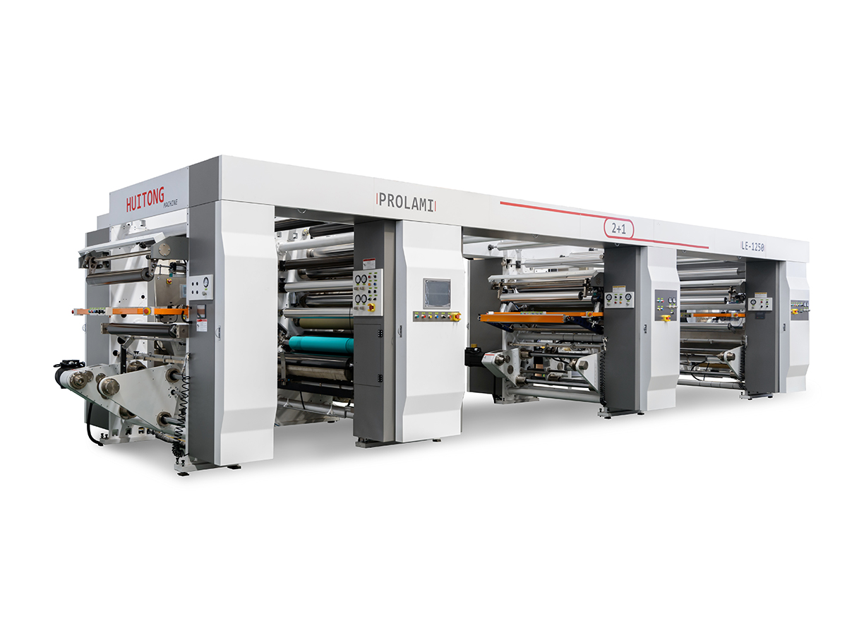 LE 2+1 Mesin berlamina tiga lapis dua stesen tanpa pelarut